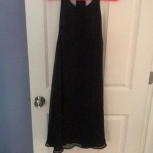 Black ASOS dress with zipper back details